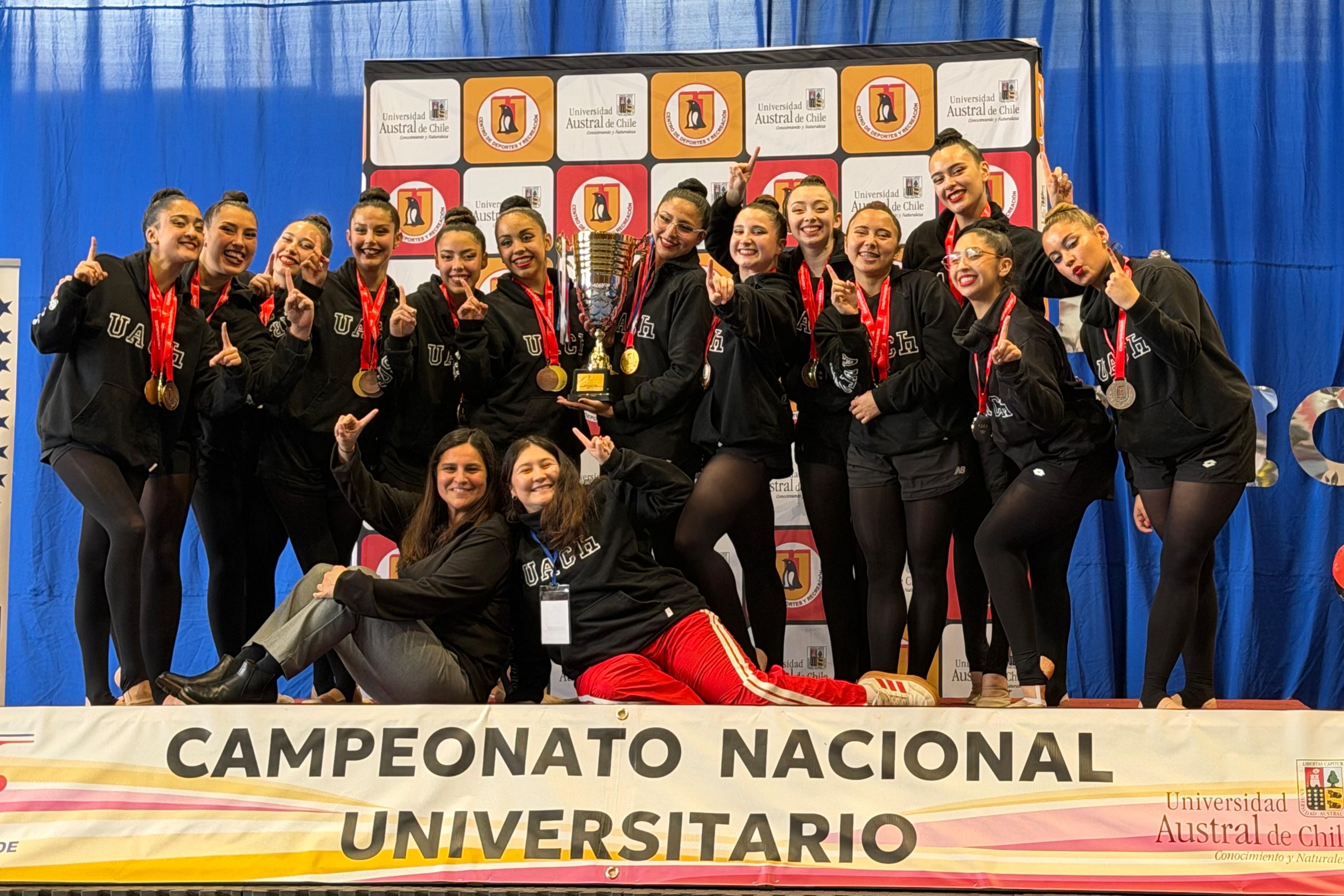 UACh gimnasia rítmica campeonas nacionales oct 2026